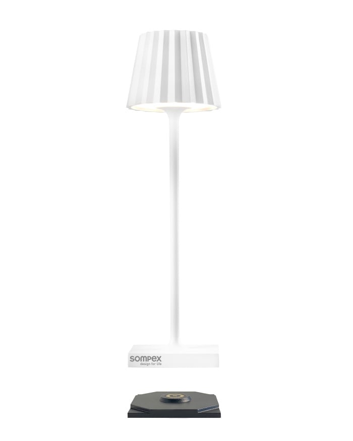 Sompex Tischlampe Troll nano weiss, 21 cm