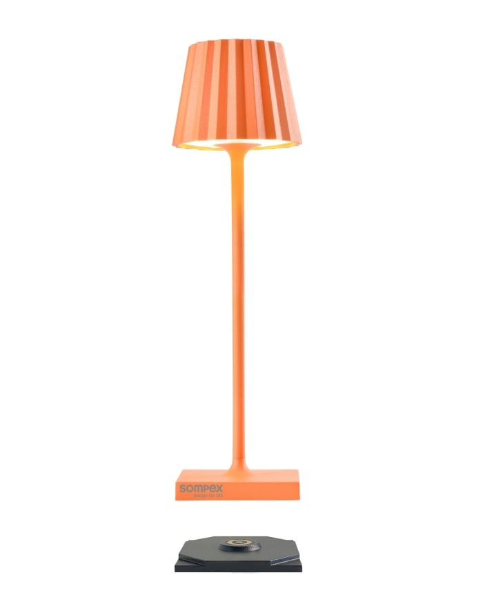 Sompex Tischlampe Troll nano orange, 21 cm