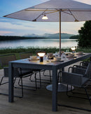 Sompex table and pedal light Mikono, gray, battery plastic, dimmable, 2 light colors