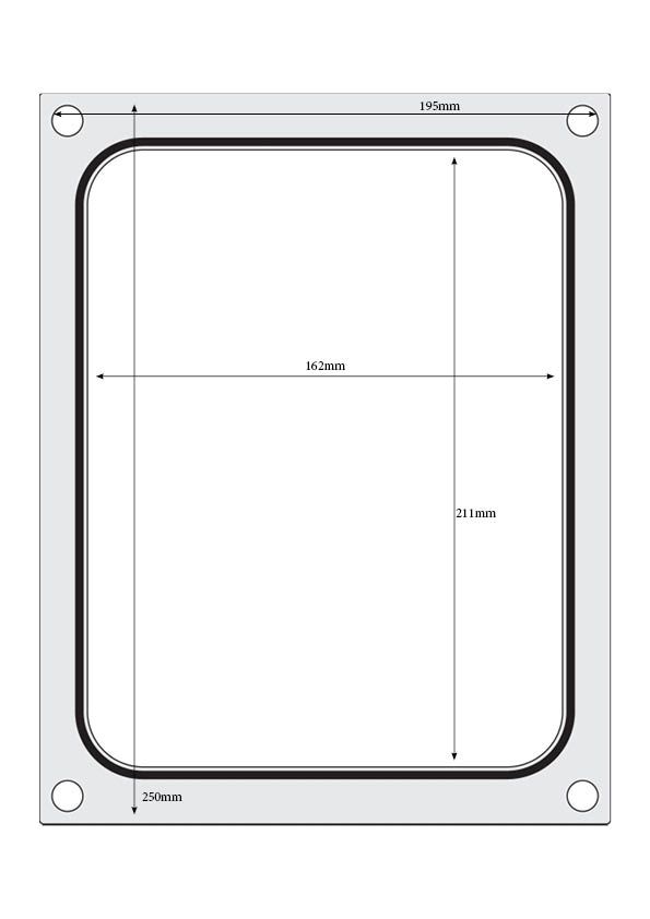 Hendi Matrize for Scelling Machine A Container (187x137 mm)