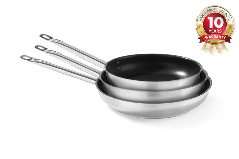 Hendi Frying Pan Non-Stick -coated sans ligne professionnelle de couvercle, ⌀240x45mm