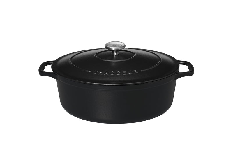 Chasseur Schmortopf oval schwarz Ø 33cm