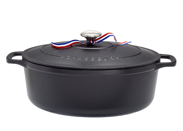 Chasseur Schmortopf oval schwarz D.29cm