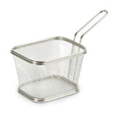 Black frying basket square