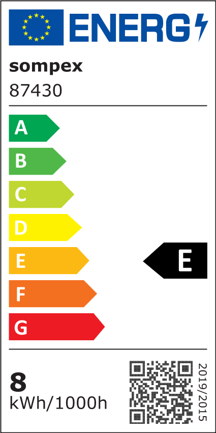 Sompex Stehlampe PIN - Metall, schwarz, dimmbar, neigbar, 8W LED, Höhe: 65 cm