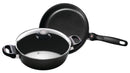 Swiss diamond accessories frying pan + saucepan 3 -part set D24
