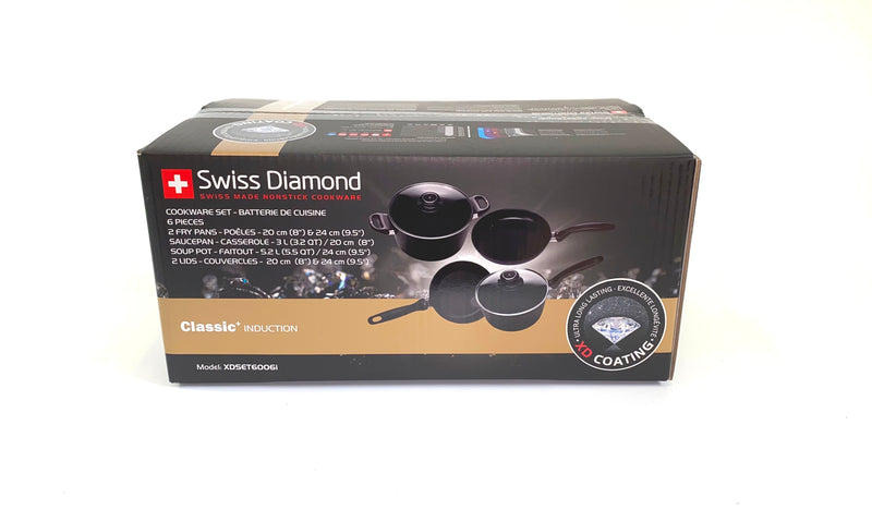 Swiss Diamond Pfannen 6er-Set XD Classic + Induktion