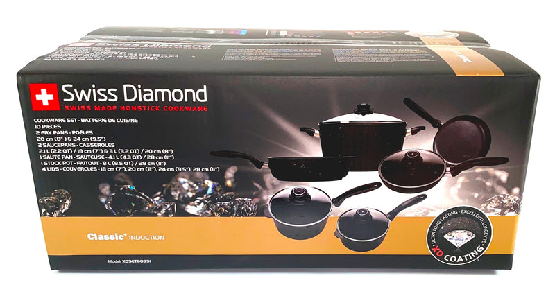 Suisse Diamond Pfannen 10 Set XD Classic + Induction