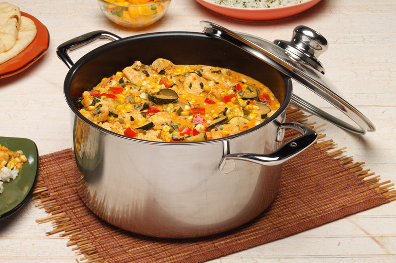 Swiss Diamond Kochtopf XD Nonstick Clad Induktion - Inox mit Deckel Ø 24cm