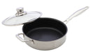 Swiss Diamond Bratpfanne XD Nonstick Clad Induktion - Inox mit Deckel Ø 24 cm