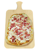 Schwarz Servierbrett für Flammekuchen 48x28x0.6 cm