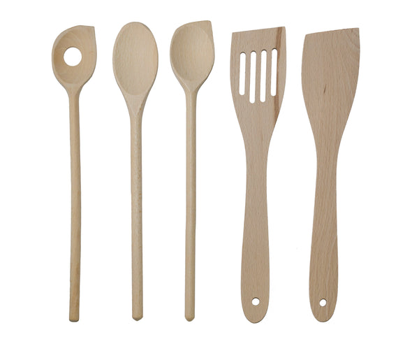 Black cooking cells set 30 cm beech 5 pieces