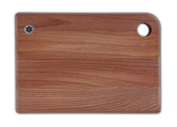 Heidi Cheese Line Schneidebrett Brett klein-aus Buche gedämpft mit einem Edeleweiss 30x21x1.5 cm FSC