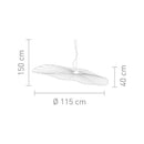 Sompex Pendelleuchte MESH oval 150cm