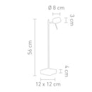 Sompex Tischlampe BLING LED schwarz 56cm