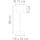 Sompex Tischlampe TROLL 2.0 blue, 38cm