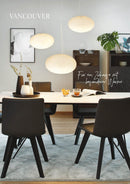 VilleroyBoch Pendelleuchte VANCOUVER, Ø 32cm, Höhe 150cm