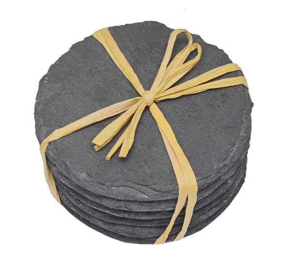 Heidi Cheese Line Zubehör Glasuntersetzer 6er Set aus Schiefer 100mm
