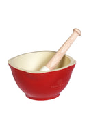 Emile Henry Mörser Keramik rot Ø 14 cm