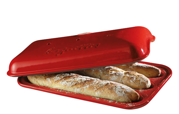Emile Henry Zubehör Baguette-Backform rot 39x24cm VPC