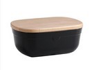 Emile Henry Kitchen Ustensiles Pread Bakes Noir 35,5 x 24,5 x 15,8 cm 6,5L