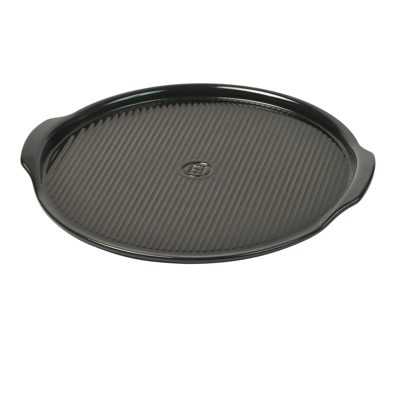 Emile Henry Pizzastein BBQ anthrazit Ø37cm