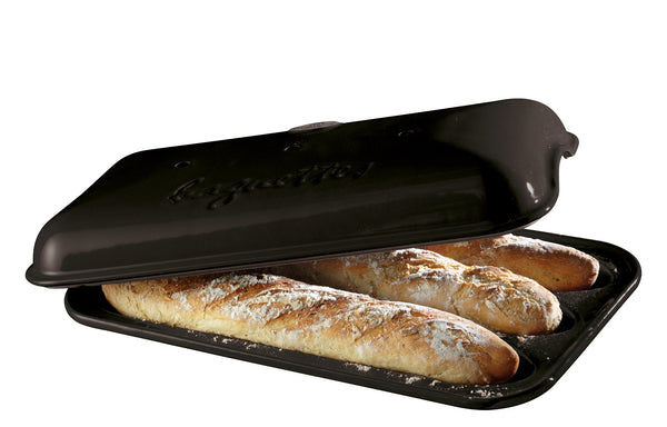 Emile Henry Zubehör Baguette-Backform grau VPC
