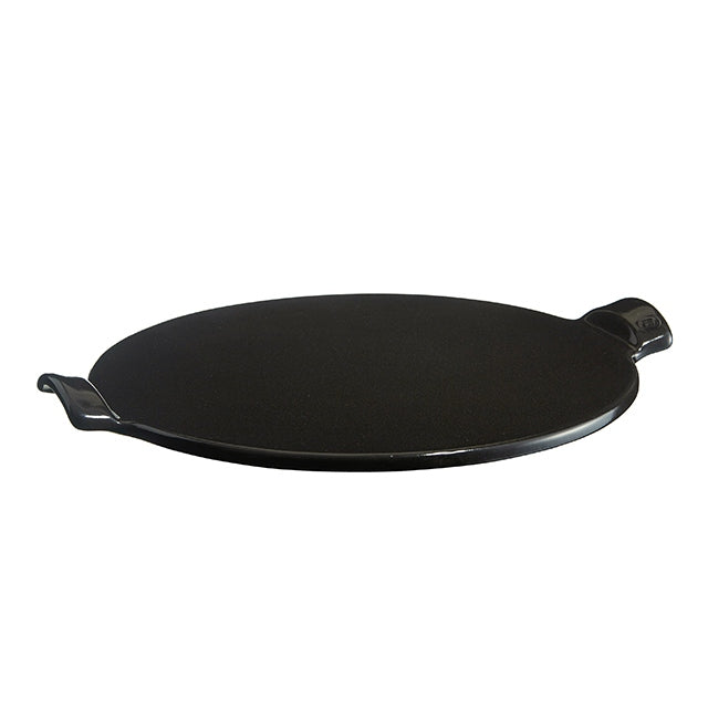 Emile Henry Pizzastein schwarz 37cm VV (verstärkte Versandverpackung)