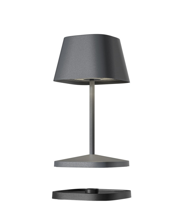 VilleroyBoch Tischleuchte NEAPEL RC, Anthrazit