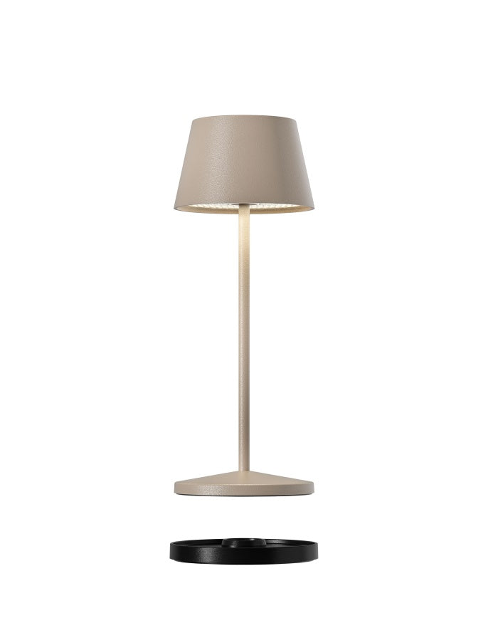 VilleroyBoch Tischleuchte SEOUL MICRO RC, Akku Indoor und Outdoor, dimmbar, 2 Lichtfarben, inklusive Ladestation