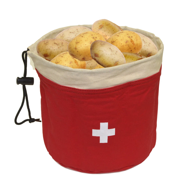 Heidi Cheese Line Zubehör Kartoffeltasche rot Schweizer Kreuz 19 X 19 cm