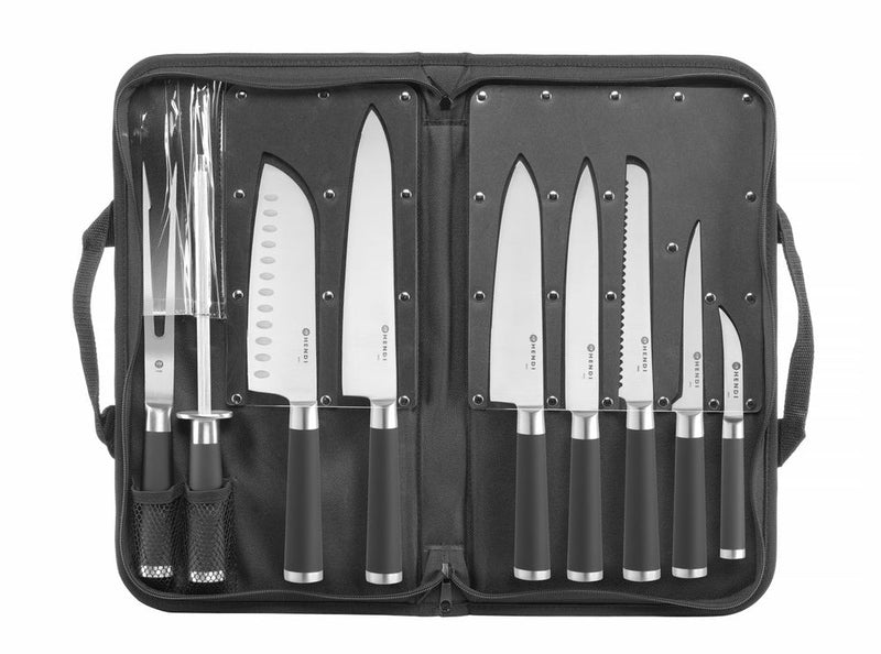 Hendi knife set 9-part black