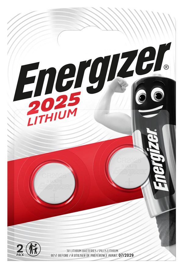 Energizer CR 2025 Lithium 3.0V FSB-2 CR 2025 Lithium 3.0V FSB-2
