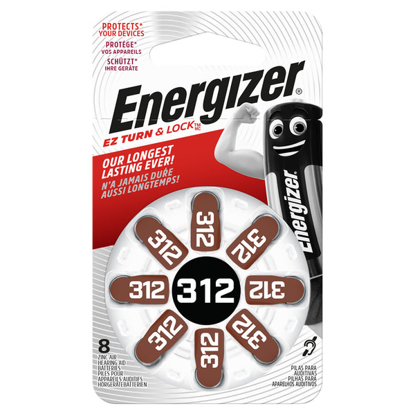 Energizer EZ Turn & Lock 312 1.4V 8-Pack EZ Turn & Lock 312 1.4V 8-Pack