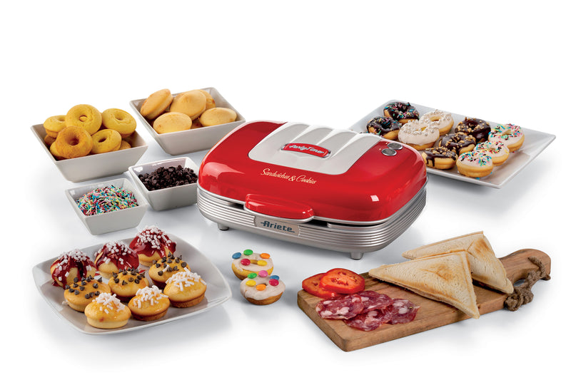 ARIETE Toaster Sandwichmaschine - Party Time - Rot