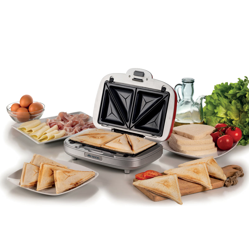 ARIETE Toaster Sandwichmaschine - Party Time - Rot