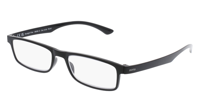 INVU Computerbrille mit Blaulichtfilter-Gläsern mit Etui King B6308P
