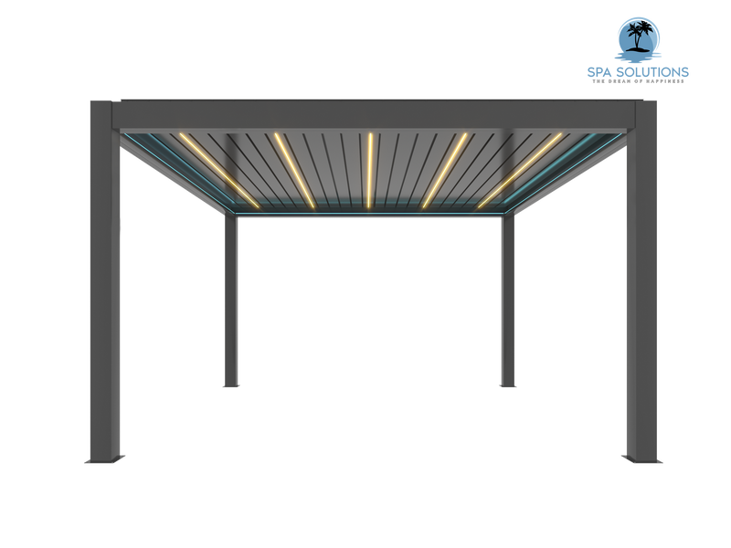 SOLUZIONI SPA Sky Pergola Skymax Ultra Alluminio pergola LED 4M X 4M MOTORIZZATO