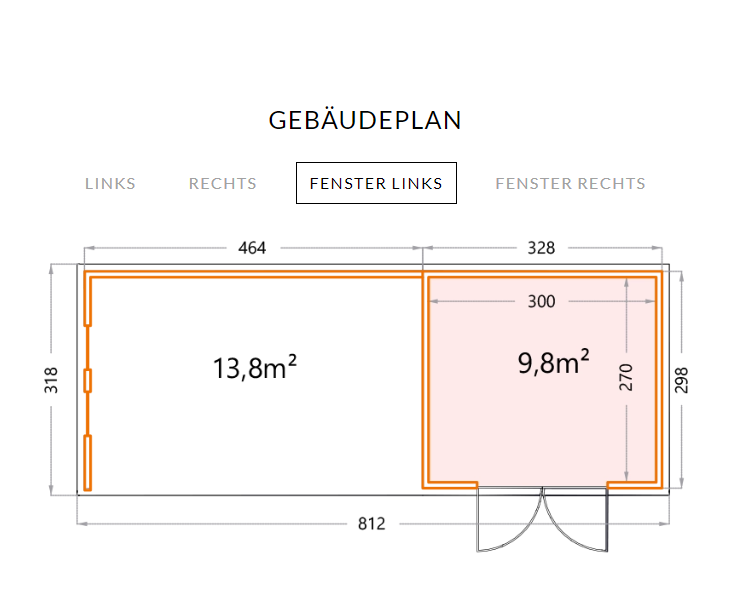 Spa Solutions Gartenhaus Bolthouse mit Pergola Extra Large