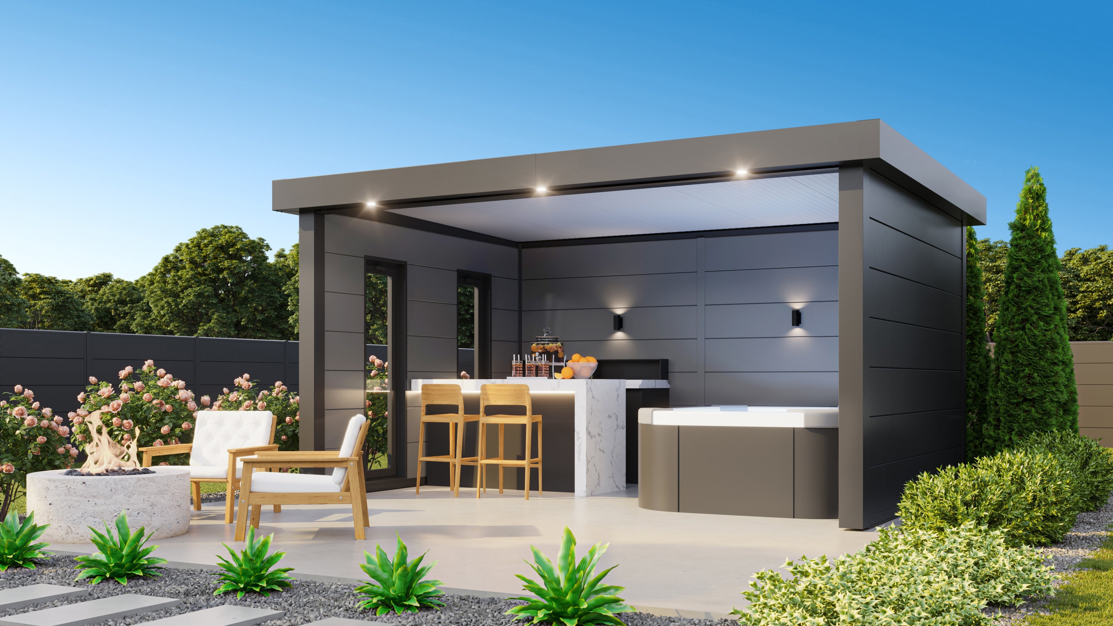 Solutions de spa jardin house bolthouse pergola grand