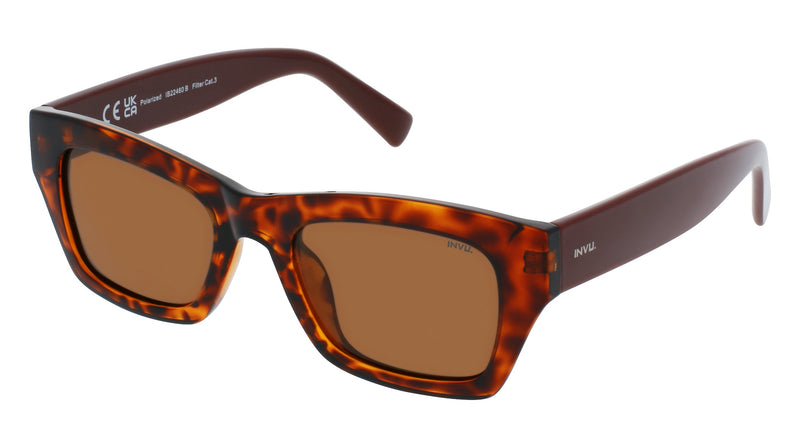 INVU Sonnenbrille Polarisiert mit Etui Amber IB22460B