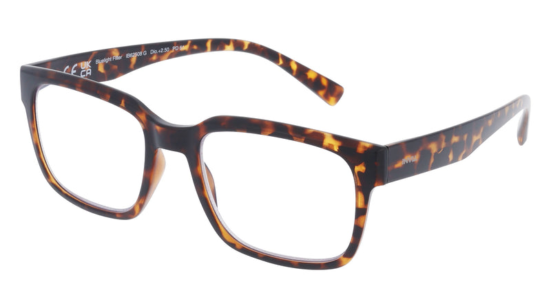 INVU Lesebrille mit Blaulichtfilter-Gläsern mit Etui Gaddis IB62508G