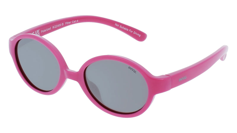 INVU Sonnenbrille Polarisiert für Kinder mit Etui Muffin (1-3) IK22400B