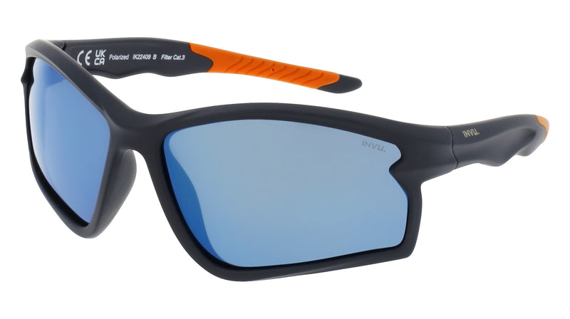INVU Sonnenbrille Polarisiert für Kinder mit Etui Mercenary (8-11) IK22409B