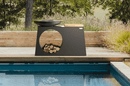 Onfire fireplace bbq cook island black powder -coated