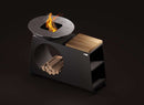Onfire fireplace bbq cook island black powder -coated