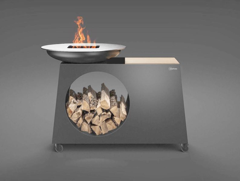 OnFire Feuerstelle BBQ Kochinsel schwarz pulverbeschichtet