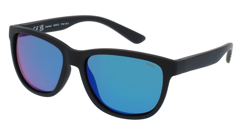 INVU Sonnenbrille Polarisiert für Kinder mit Etui Pathfinder (8-11) K2202E