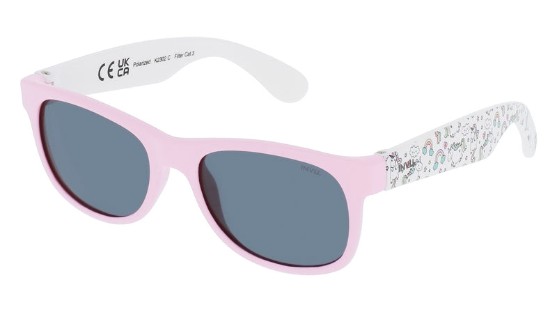 INVU Sonnenbrille Polarisiert für Kinder mit Etui Venus (1-3) K2302C