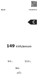 BOSCH Kühl- / Gefrierkombination Kühl-/Gefrierkombination